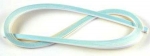 White With Pearl Blue Edge English